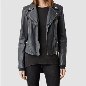 All Saints Black Leather Jacket